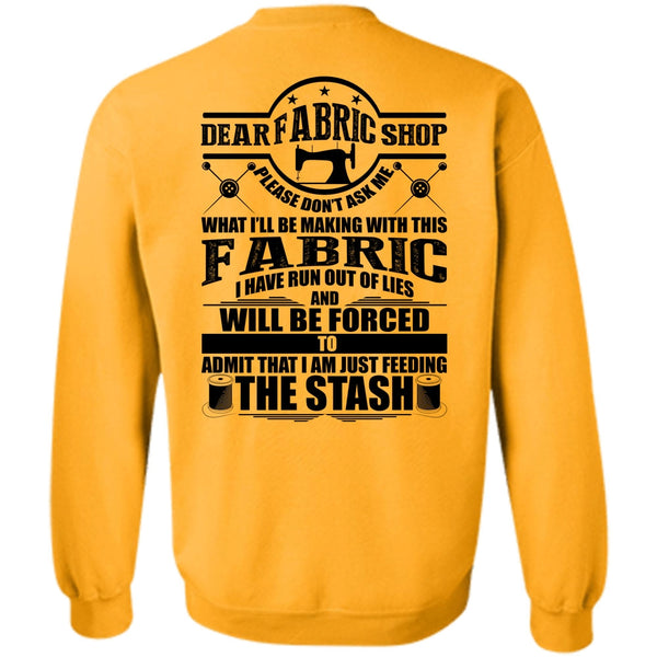 I Love Sewing T Shirt, Making With This Fabric Sweatshirt