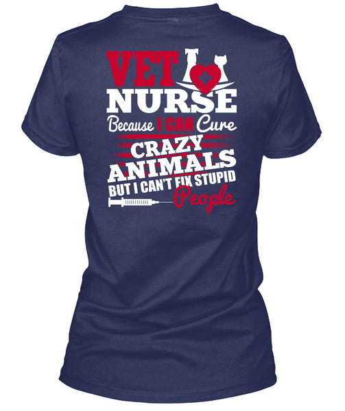 Vet Nurse T Shirt, Crazy Animals T Shirt