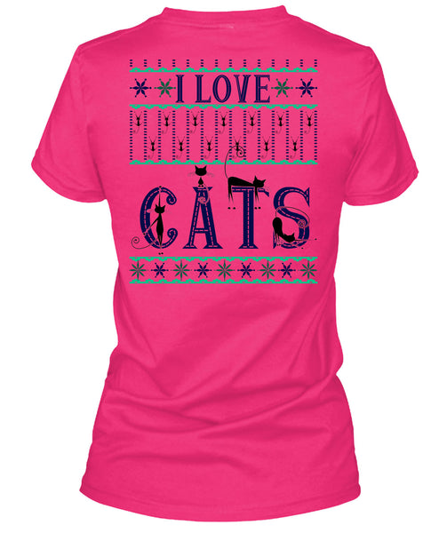 I Love Cats T Shirt, Happy New Year T Shirt