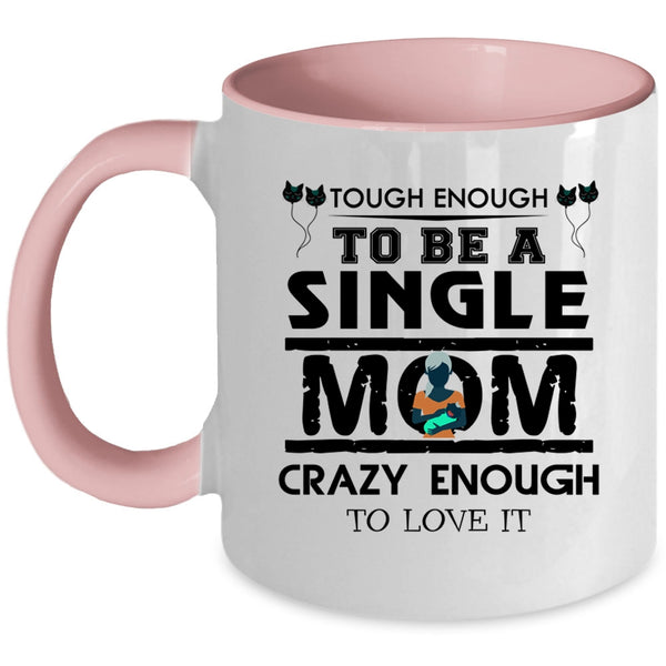 Awesome Gift For My Mom Coffee Mug, Cat Mom Accent Mug