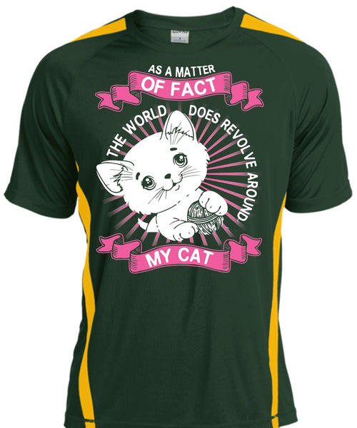 The World Does Revolve Around My Cat T Shirt, My Favorite T Shirt, Cool Shirt