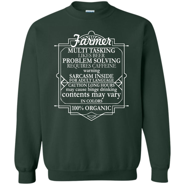 100% Organic T Shirt, Coolest Farmer Sweatshirt