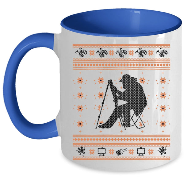 Cool Ugly Christmas Coffee Mug, Painter Accent Mug