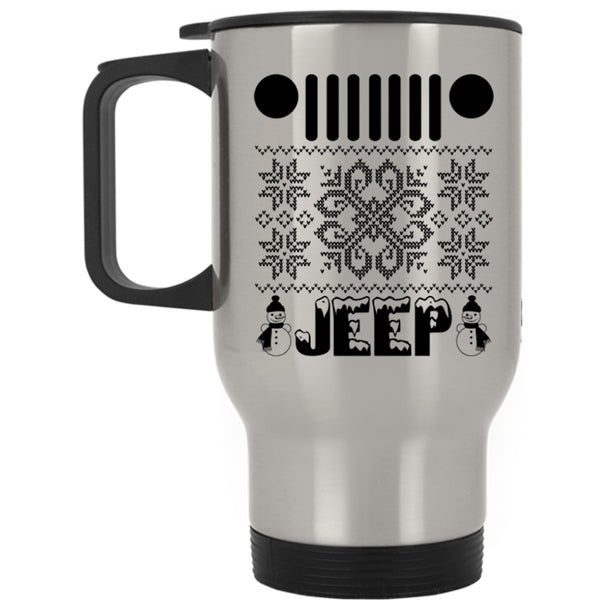 Christmas Gift For Jeep Driver Travel Mug, Jeep Mug