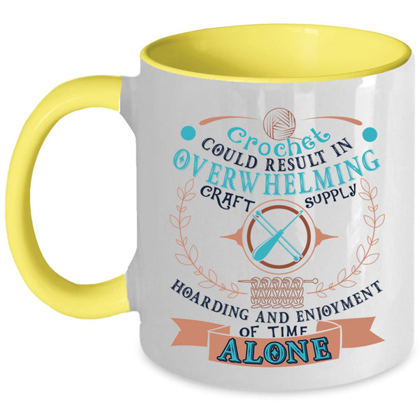 Cool Gift For Crocheter Coffee Mug, Crochet Accent Mug