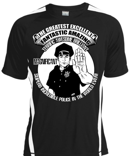 A black t-shirt with the shopify logo