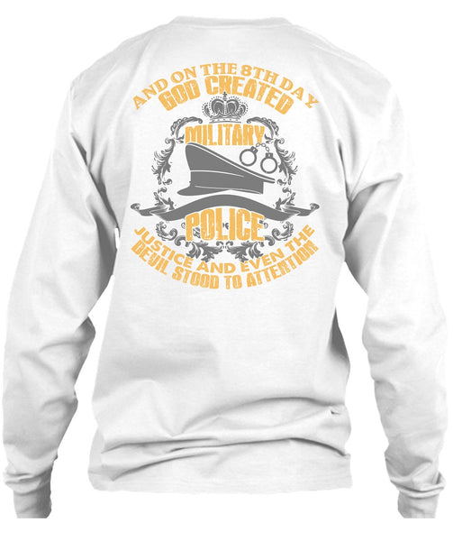 God Created Military Police T Shirt, I Love Police T Shirt