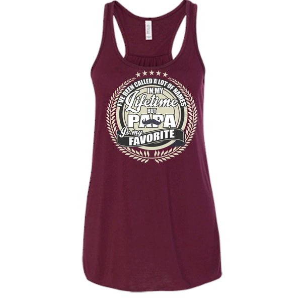 Papa Is My Favorite Name T Shirt, Coolest Papa Ever Tank Top