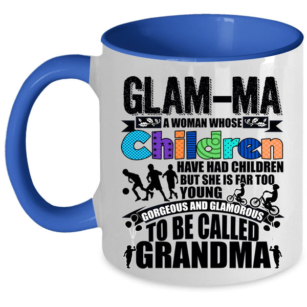 Cute Children Coffee Mug, To Be Called Grandma Accent Mug
