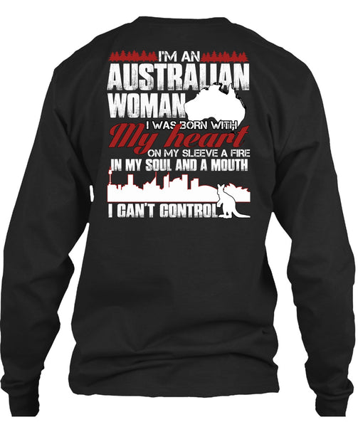 I'm An Australian Woman T Shirt, I Can't Control T Shirt