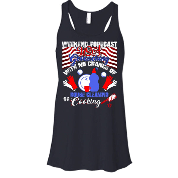 Weekend Forecast USA Geocaching T Shirt, Coolest Geocaching T Shirt, Cool T Shirt