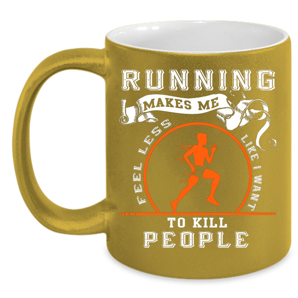 Funny Running Coffee Mug, Cool Gift For Runner Coffee Cup