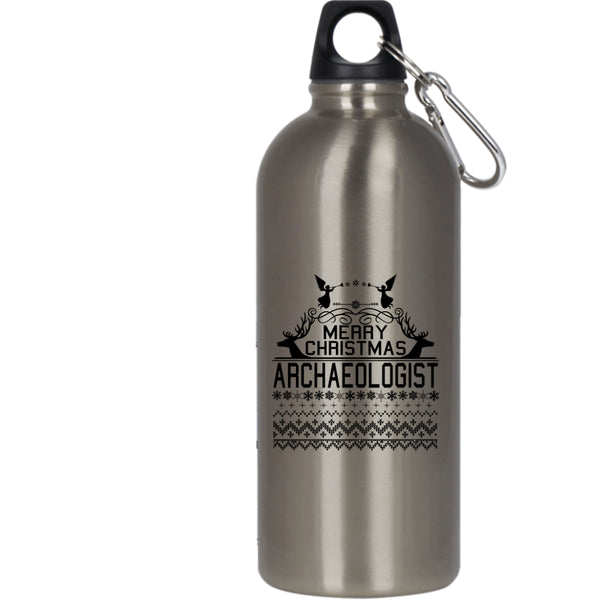 Merry Christmas 20 oz Stainless Steel Bottle,Archaeologist Outdoor Sports Water Bottle