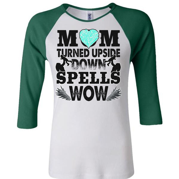 Mom Turned Upside Down Spells T Shirt, I Love Mom T Shirt, Awesome T-Shirts