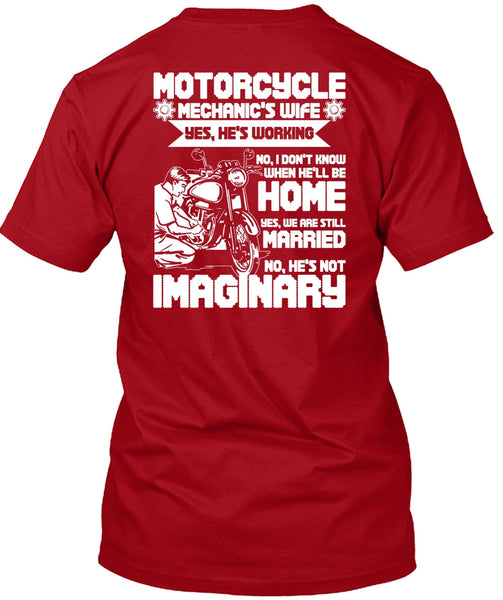 Motorcycle Mechanic's Wife T Shirt, We Are Still Married T Shirt