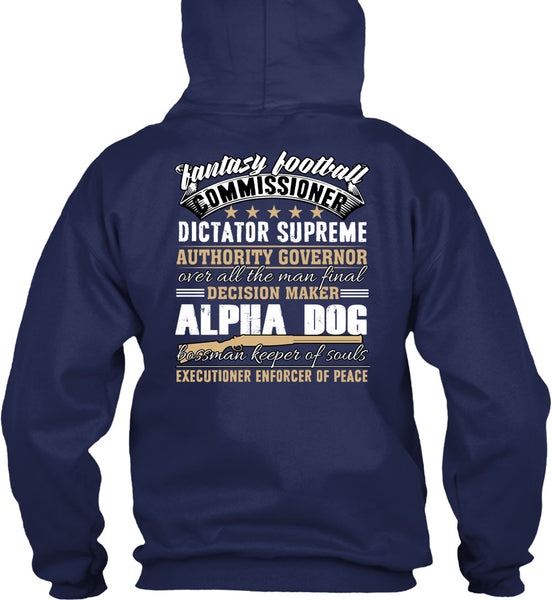 Decision Maker Alpha Dog T Shirt, Fantasy Football T Shirt