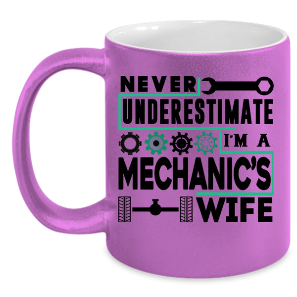 Gift For Mechanic's Wife Coffee Mug, I'm A Mechanic's Wife Accent Mug
