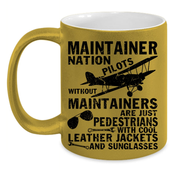 Cool Pilots Coffee Mug, Maintainer Nation Pilots Accent Mug