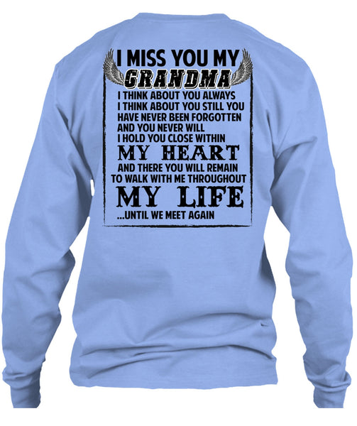 I Miss You My Grandma T Shirt, I Love Nana T Shirt