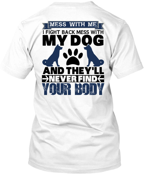 A black t-shirt with the shopify logo