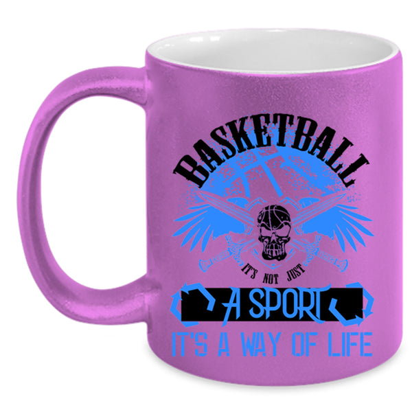 It's Not Just A Sport Coffee Mug, Basketball Accent Mug