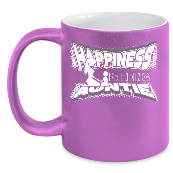 Happiness Is Being Auntie Coffee Mug, Cute Aunt Coffee Cup