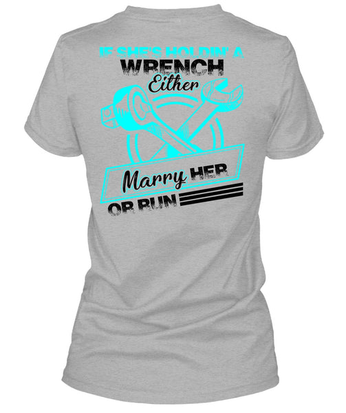 She's Holding A Wrench T Shirt, I Love Mechanic T Shirt