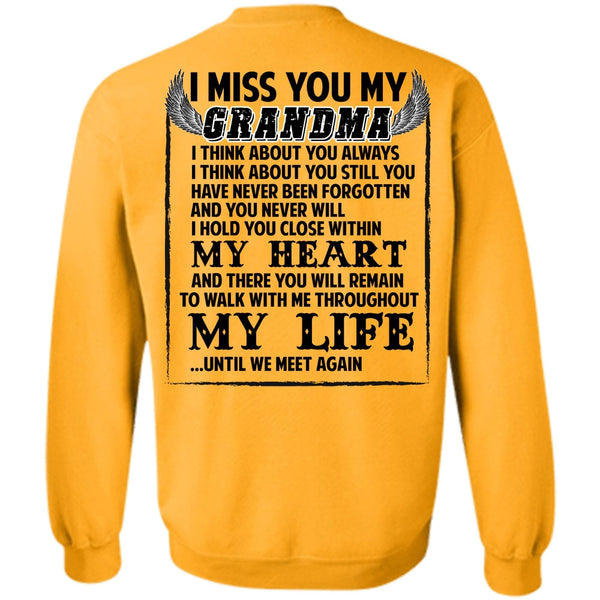 I Love Nana T Shirt, I Miss You My Grandma Sweatshirt