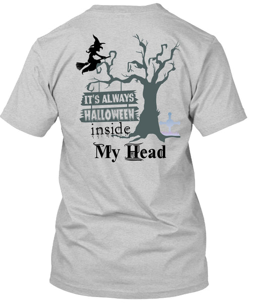 It's Always Halloween Inside My Head T Shirt, Wait For Halloween T Shirt