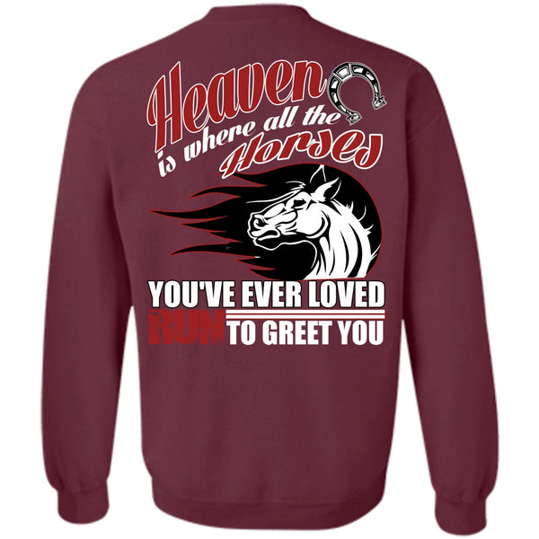 Run To Greet You T Shirt, I Love Equestrian Sweatshirt