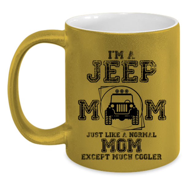 Cool Jeep Mom Coffee Mug, I'm A Jeep Mom Accent Mug