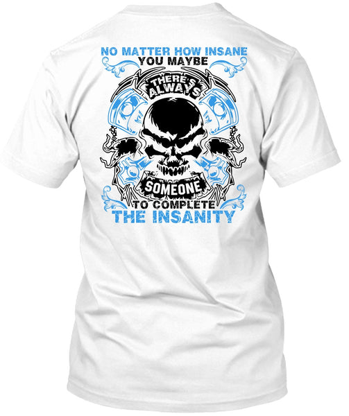 A black t-shirt with the shopify logo