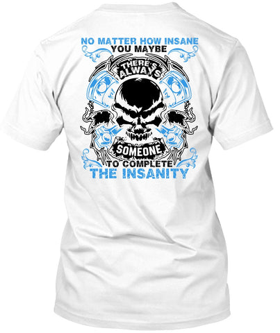 A black t-shirt with the shopify logo