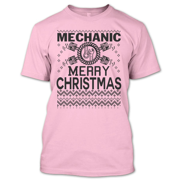 Mechanic Merry Christmas T Shirt, Merry Christmas Gift T Shirt