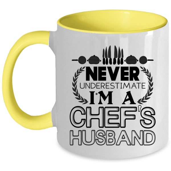 Gift For Wedding Coffee Mug, I'm A Chef's Husband Accent Mug