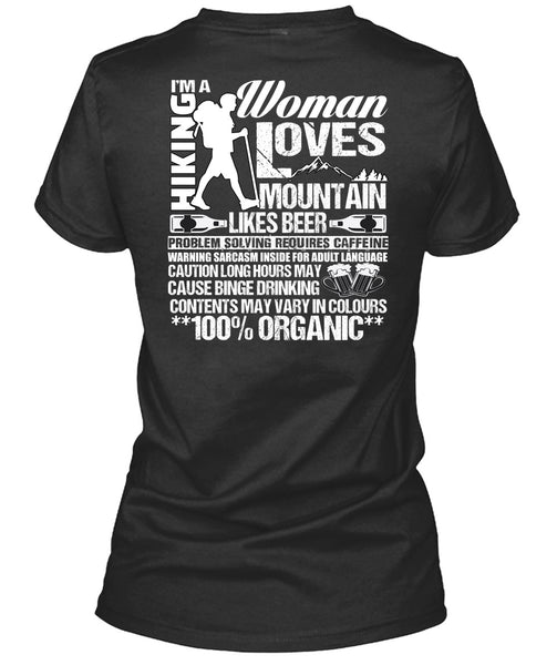 I'm A Hiking T Shirt, Woman Loves Mountain T Shirt
