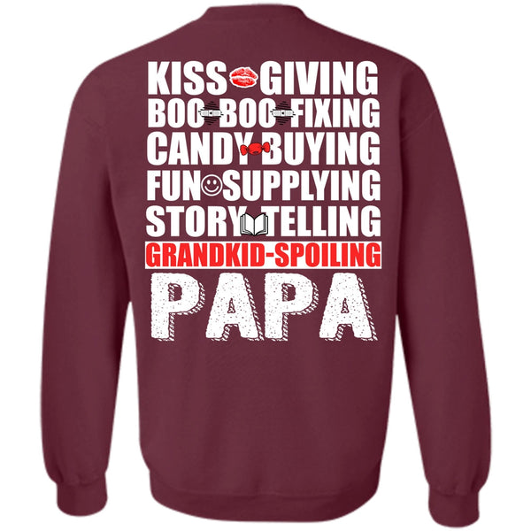 Kiss Giving T Shirt, I Love Papa Sweatshirt
