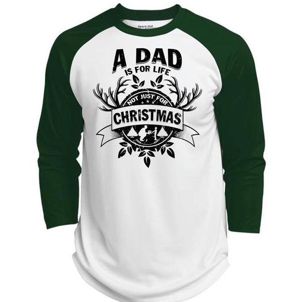 A Dad Is For Life Not Just For Christmas T Shirt, I Love Papa T Shirt, Awesome T-Shirts  (Polyester Game Baseball Jersey)