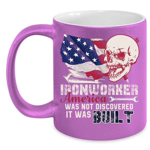 Ironworker America Was Not Discovered Coffee Mug, Cool Coffee Cup