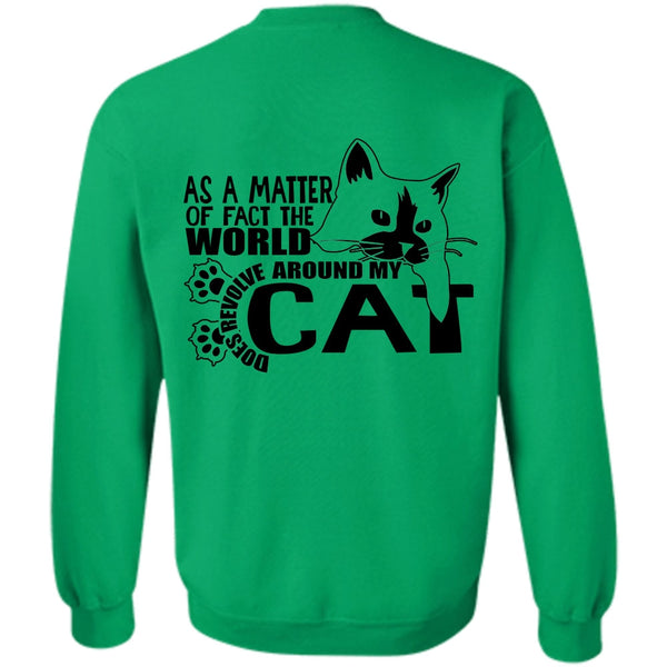 I Love Cat T Shirt, World Does Revolve Around My Cat Sweatshirt
