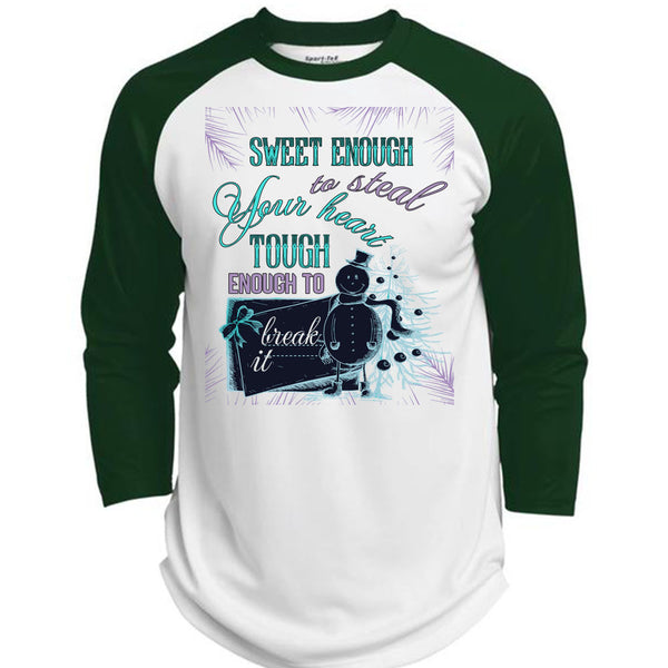 Sweet Enough To Steal Your Heart T Shirt, This Girl Loves Christmas T Shirt, Awesome T-Shirts  (Polyester Game Baseball Jersey)