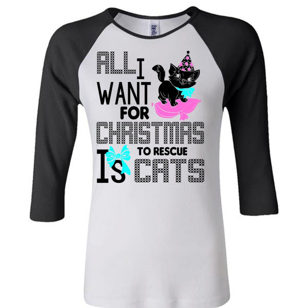 All I Want For Christmas To Rescue Is Cats T Shirt, I Love My Cat T Shirt, Awesome T-Shirts