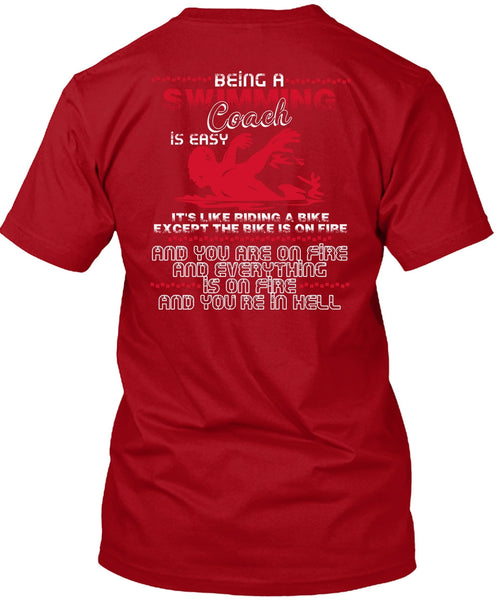 Being A Swimming Coach T Shirt, You're In Hell T Shirt