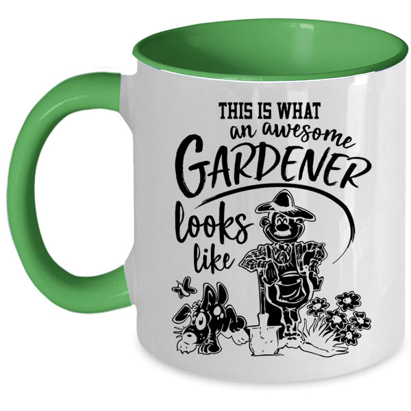 Cute Gardener Coffee Mug, This Is An Awesome Gardener Accent Mug
