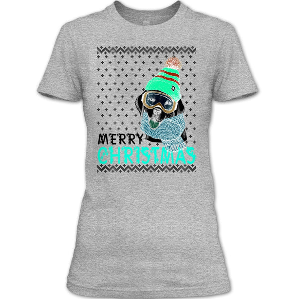 Dog Merry Christmas T Shirt, Coolest Merry Christmas Gift T Shirt