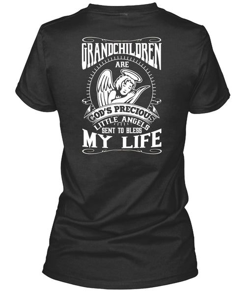 Grandchildren Are God's Precious Little Angels T Shirt, Being A Grandkid T Shirt