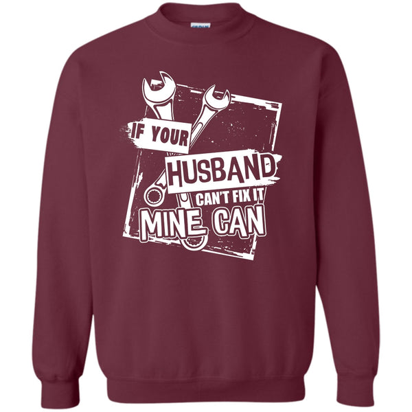 Mechanic Husband T Shirt, Coolest Mechanic's Wife Sweatshirt