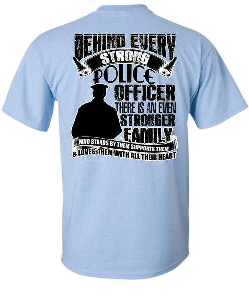Strong Police Officer T Shirt, I Love Police T Shirt