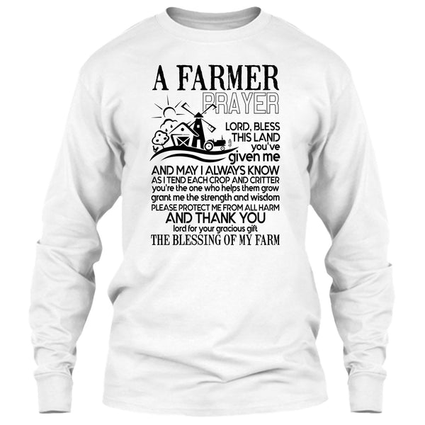A Farmer Prayer T Shirt, Gift For Farmer Prayer T Shirt