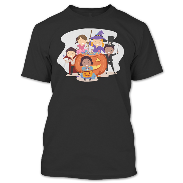 A black t-shirt with the shopify logo